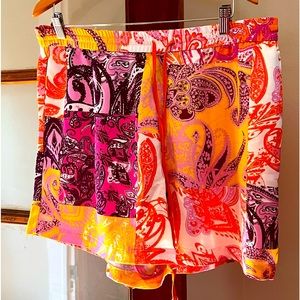 Eloquii Printed Drawstring Shorts Size 14/16